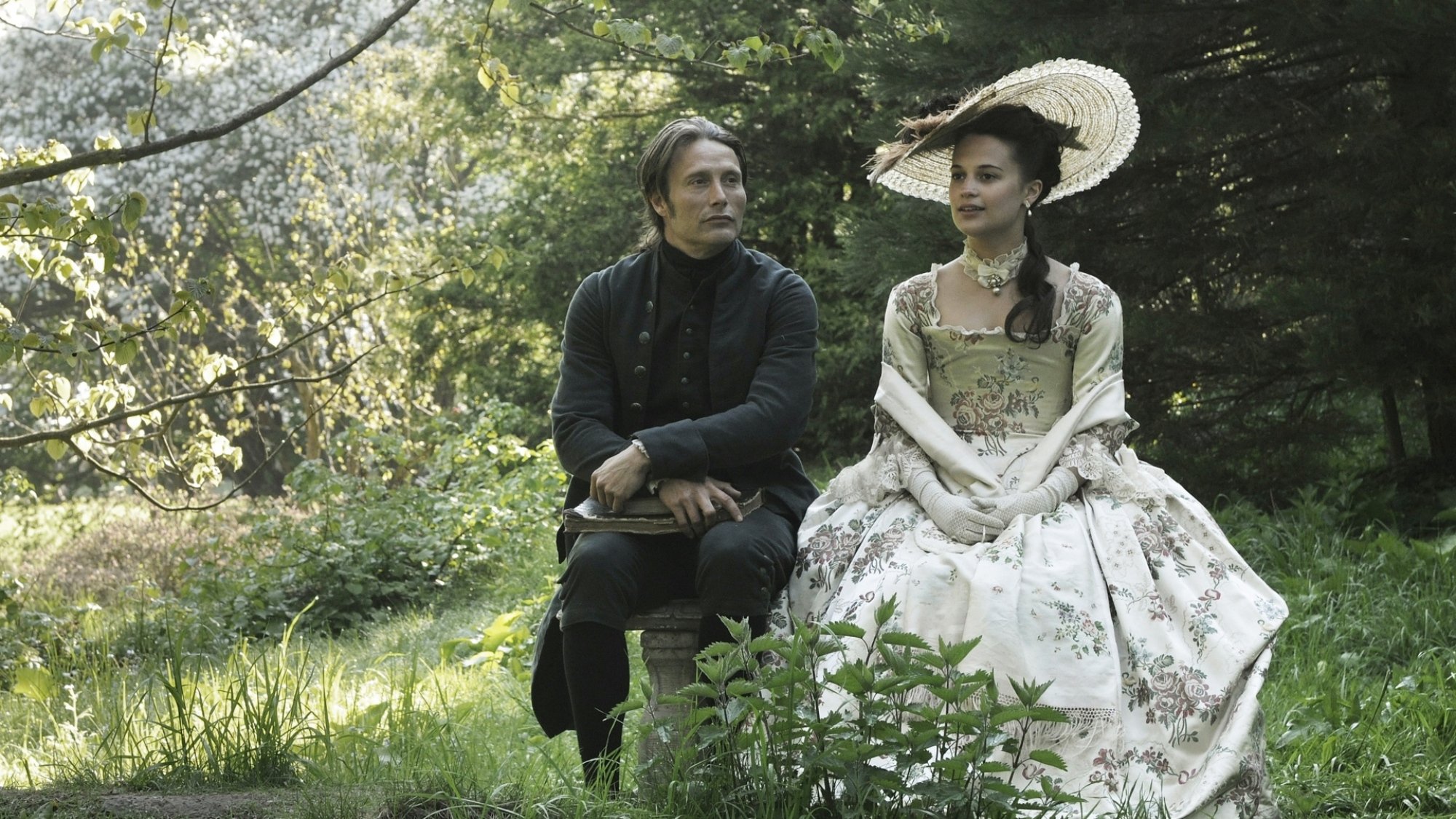 Mads Mikkelsen and Alicia Vikander in "A Royal Affair."