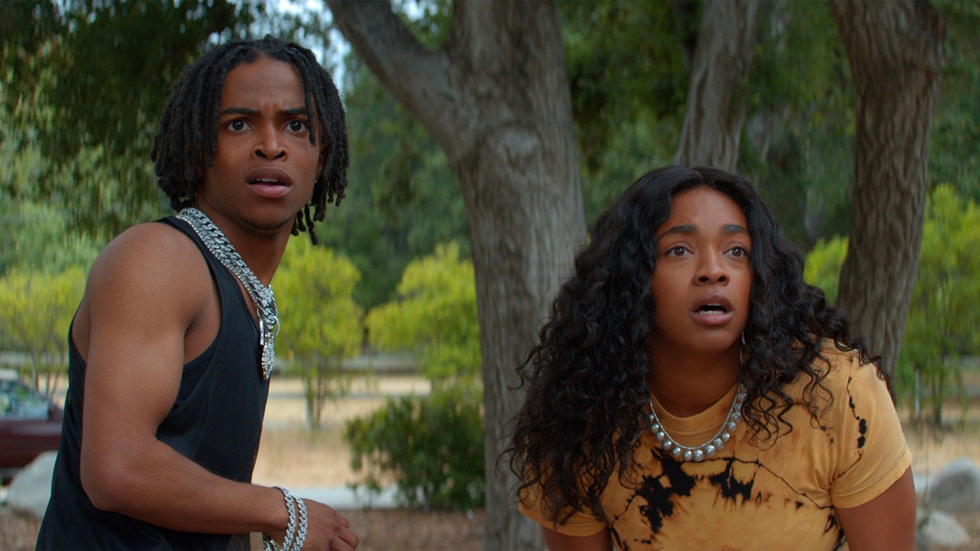 Simone Joy Jones and Donielle Tremaine Hansley as Tanya and Kenny.