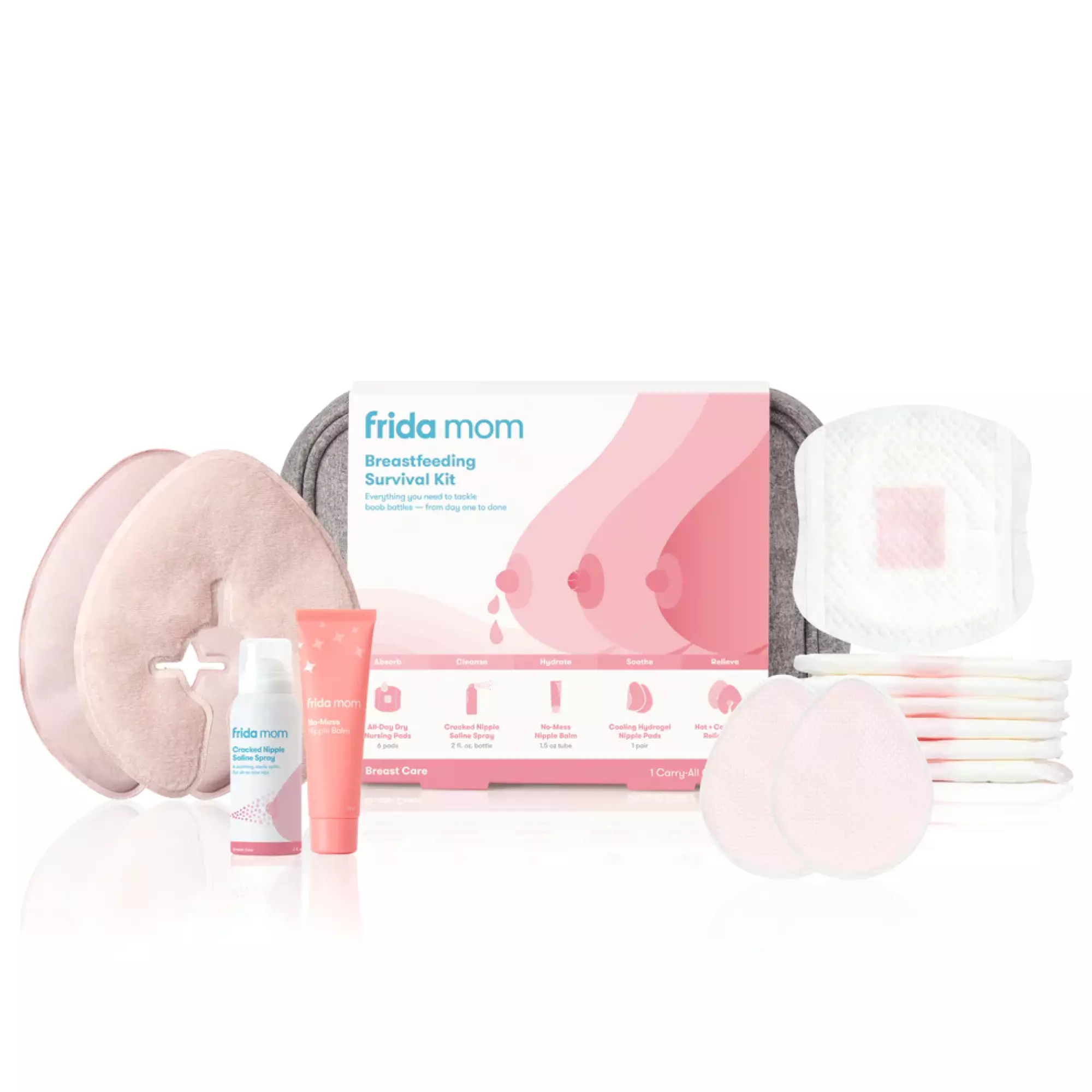 A product photo for Frida's breastfeeding survival kit.