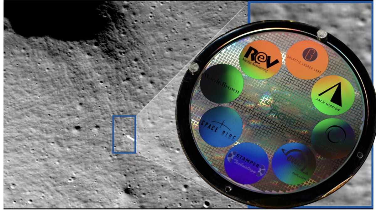 There’s a library on the moon now. It might last billions of years.