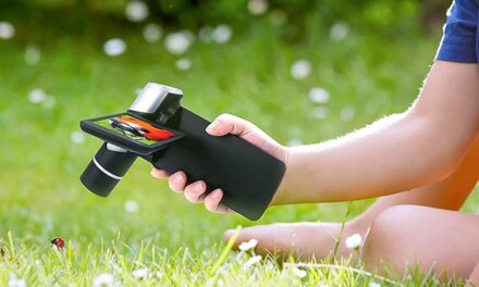 This portable microscope on sale for 18% off can take photos and videos