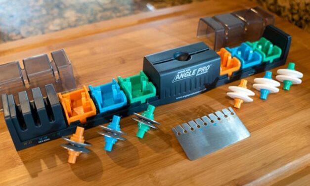 Put a new edge on your knives with this sharpener for only $55.99