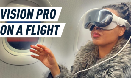 Apple Vision Pro: I tried it on a plane and it was chaotic