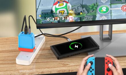 Try this compact dock charger brick for the Nintendo Switch for $36