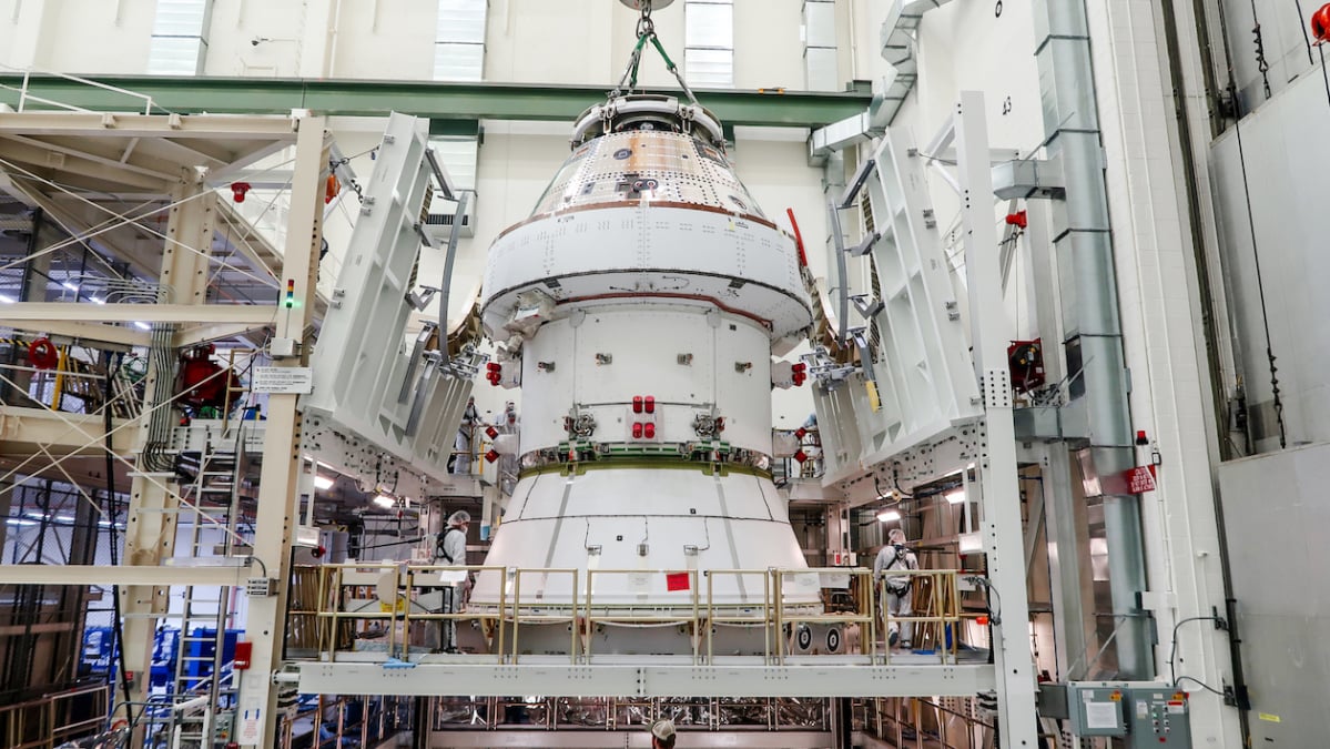 This is the new spaceship that will take humans back to the moon