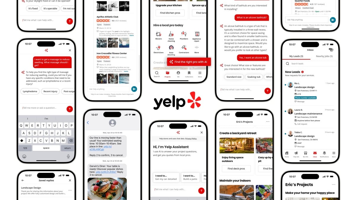 Yelp launches new AI assistant for finding the right pros. Here’s how to access it.