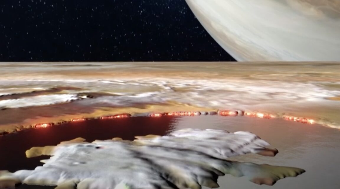 Dev lav gölü: Jüpiter’in volkanik uydusu Io’dan ilginç video!